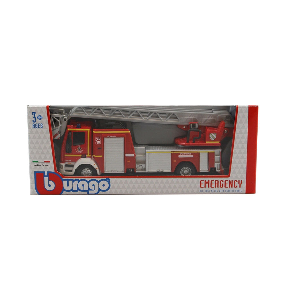 Bburago Licensed 1:50 Scale Fire Iveco Magirus 150E 28 Ladder Truck Model Vehicle 32001