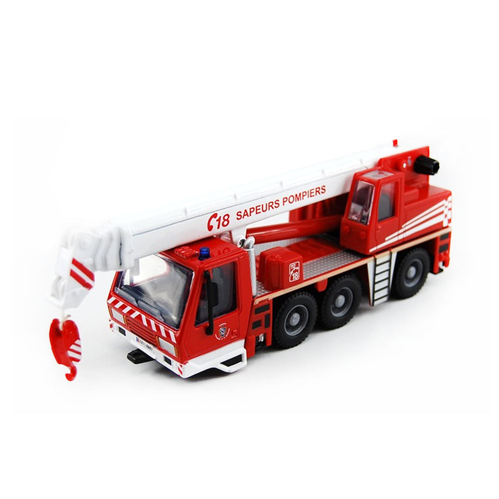 Bburago Licensed 1:50 Scale Fire Department Crane Truck Model Cabin Can Rotate 360 Degree 32010