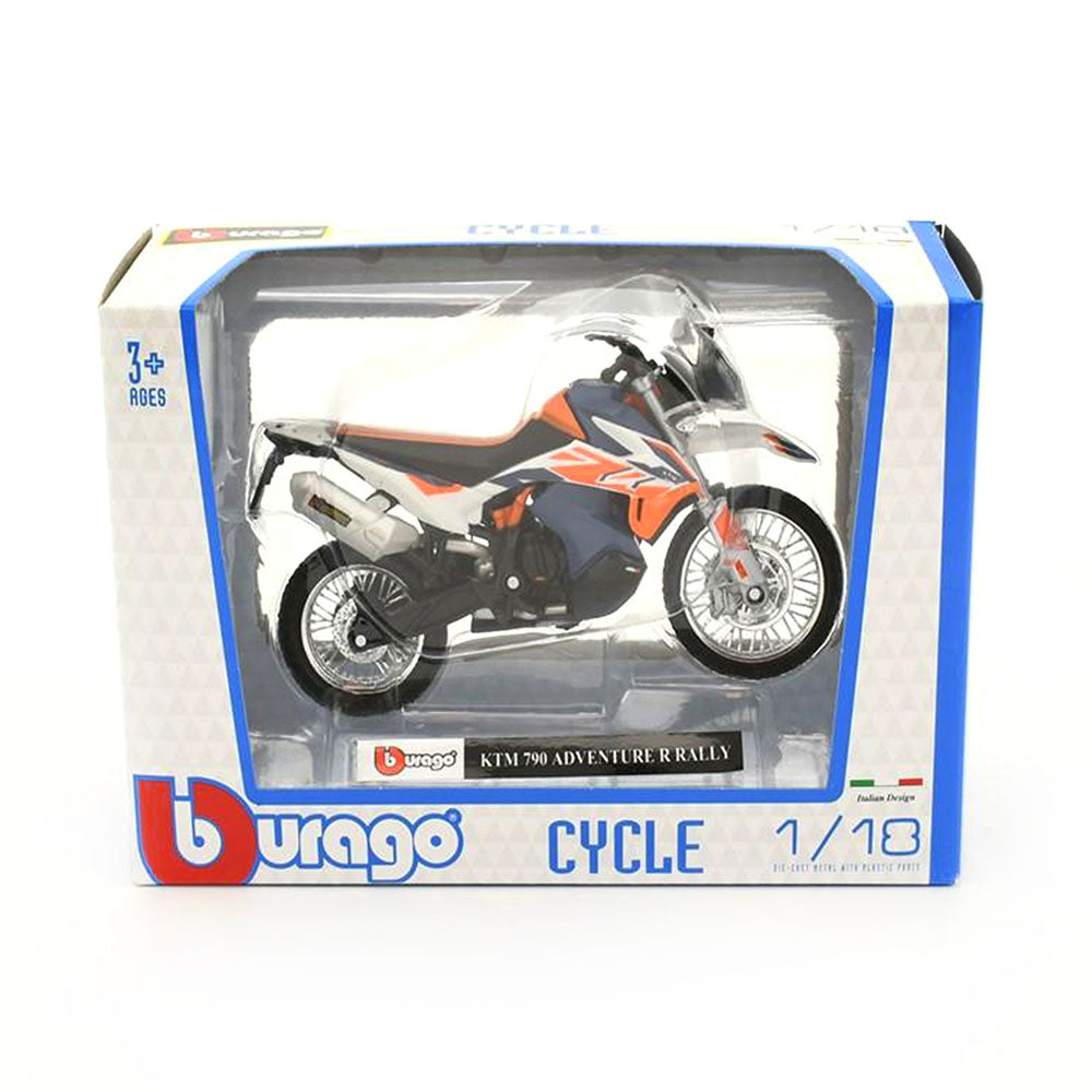 Bburago Licensed 1:18 Scale KTM 790 Adventure R Rally Diecast Model Toy