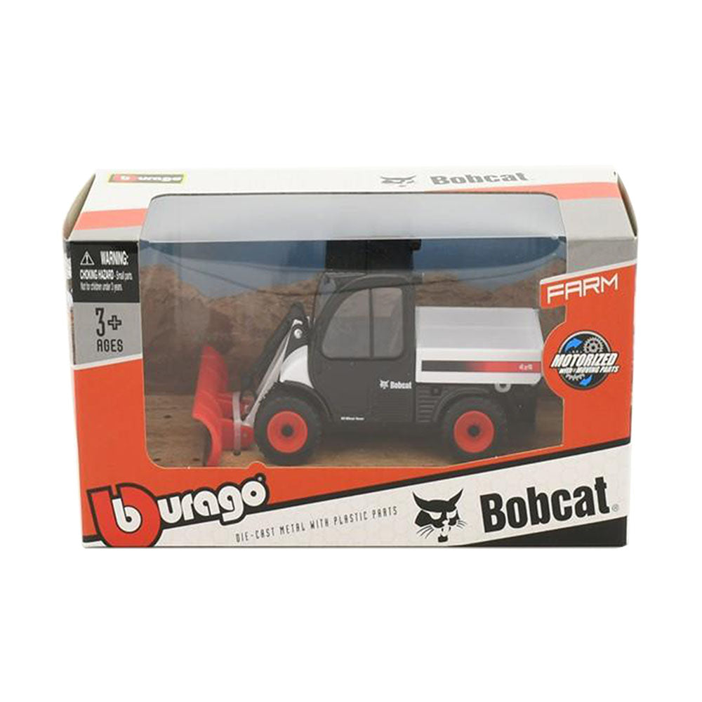 Bburago Licensed 10cm BobCat Toolcat 5600 With Snow Plow Model Toy
