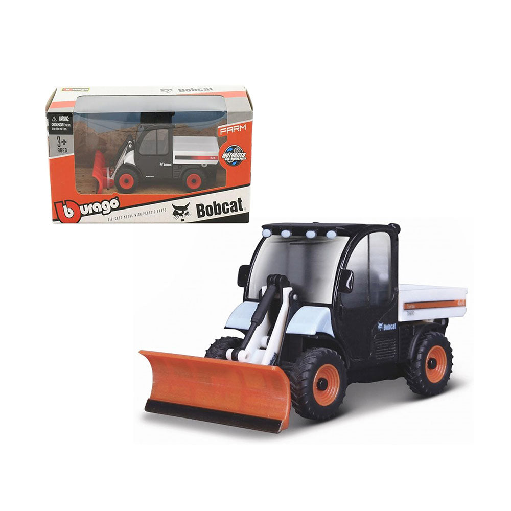 Bburago Licensed 10cm BobCat Toolcat 5600 With Snow Plow Model Toy