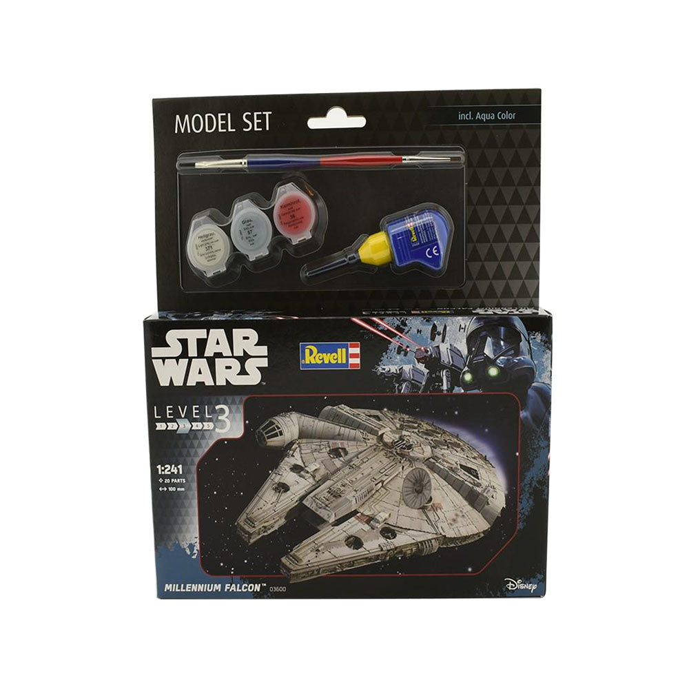 Revell Licensed 1:241 Scale Star Wars Millennium Falcon Model Collectible With Aqua Color