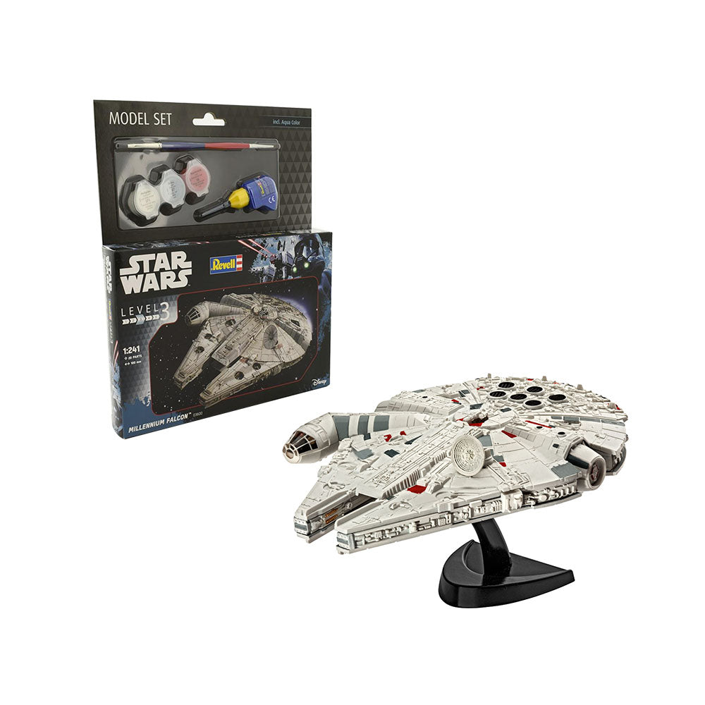 Revell Licensed 1:241 Scale Star Wars Millennium Falcon Model Collectible With Aqua Color