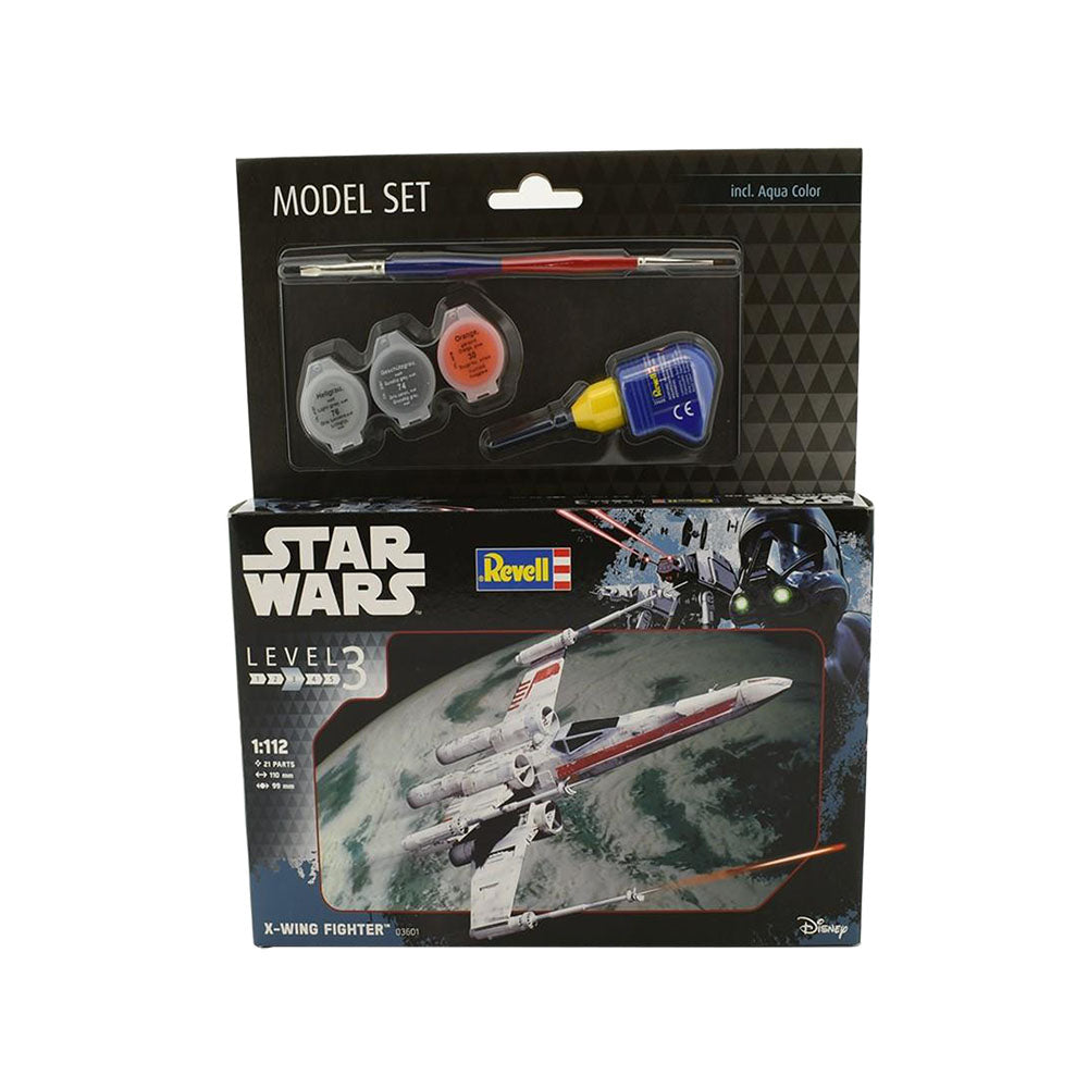 Revell Licensed 1:112 Scale Star Wars X Wing Fighter With Aqua Color Plastic Toy Model Kits
