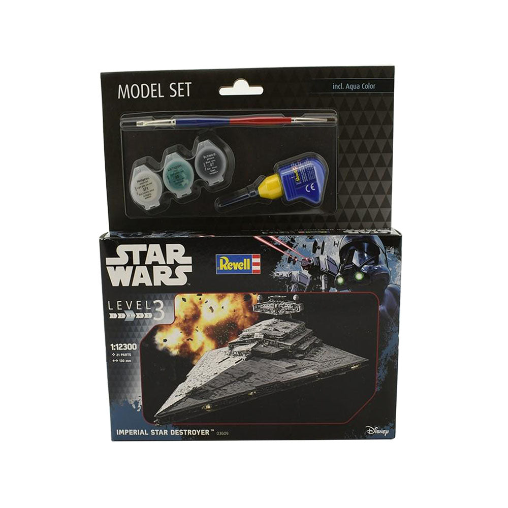 Revell Licensed 1:12300 Scale Star Wars Imperial Star Destroyer Toy With Aqua Color Model Kits