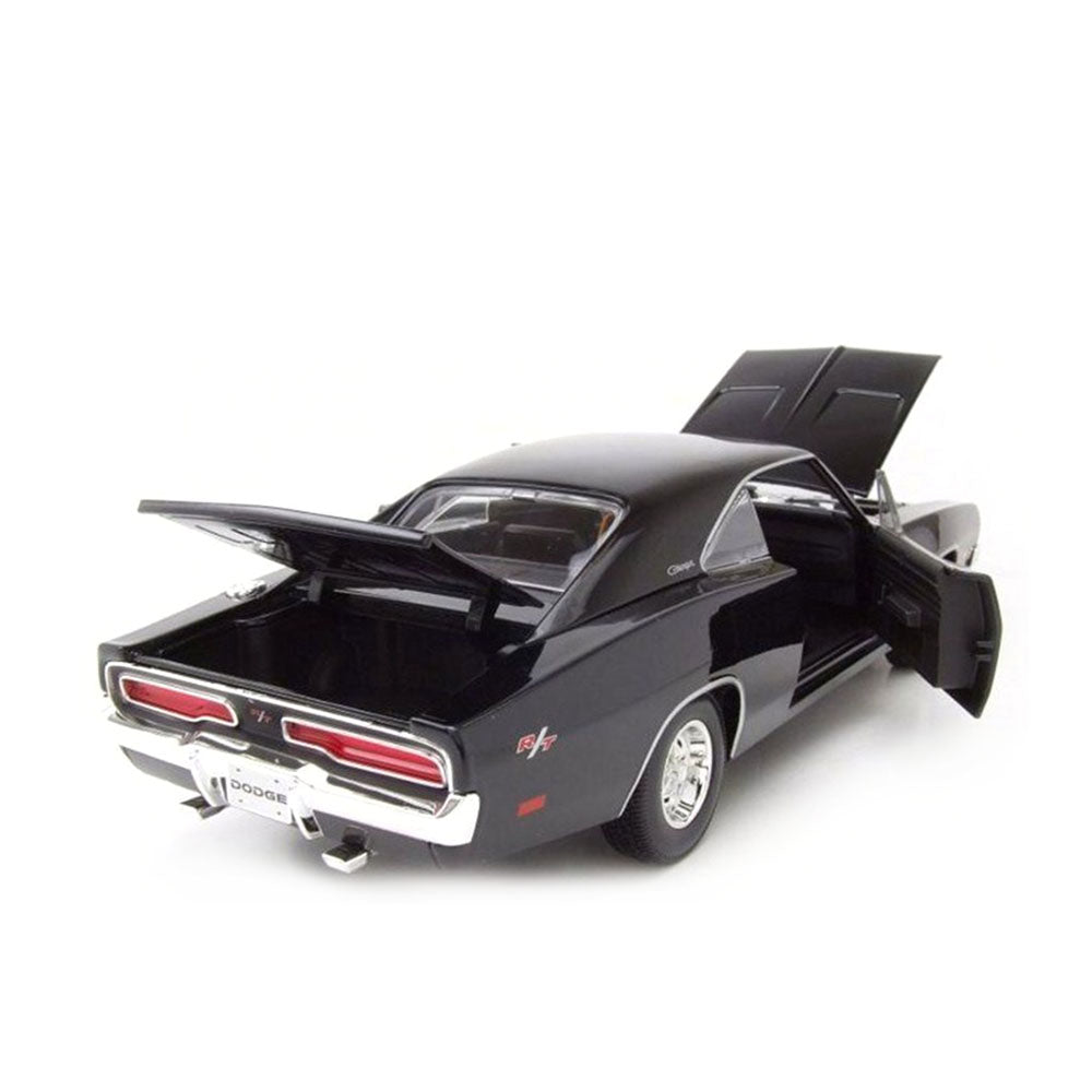 Maisto Licensed 1:18 Scale 1969 Dodge Charger R/T Diecast Model Car Black