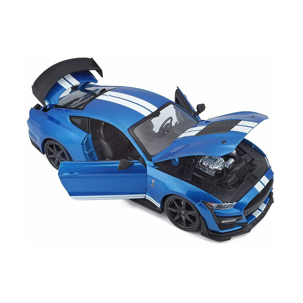 Maisto Licensed 1:18 Scale 2020 Ford Mustang Shelby GT-500 Blue Model Car