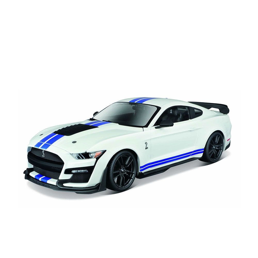 Maisto Licensed 1:18 Scale 2020 Ford Mustang Shelby GT-500 White Model Car