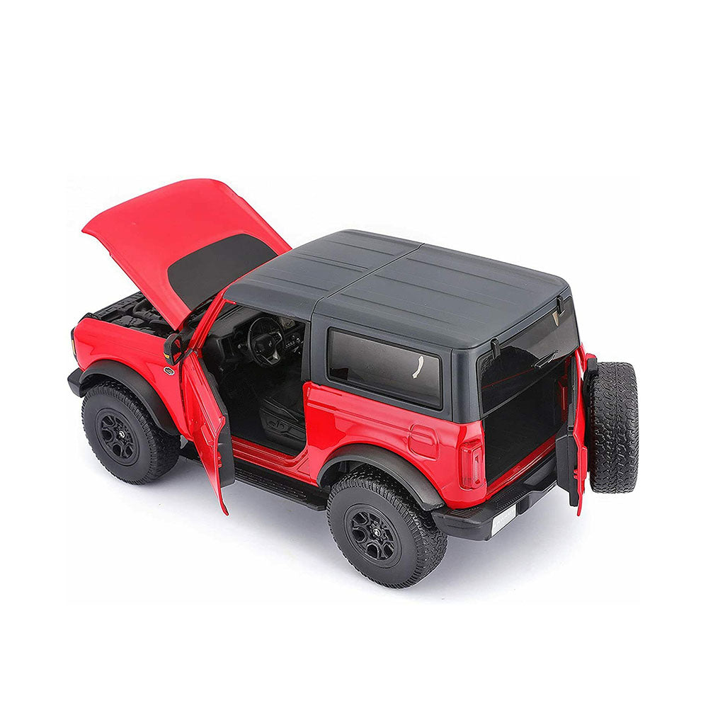 Maisto Licensed 1:18 Scale 2021 Ford Bronco Wildtrack Red Realistic Diecast Model Car