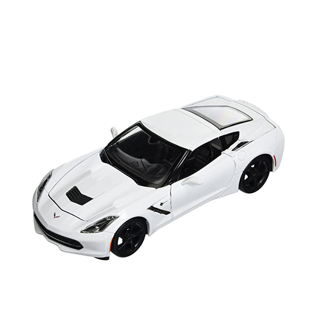 Maisto Licensed 1:24 Scale 2014 Chevrolet Corvette Stingray Coupe Diecast Model Car White