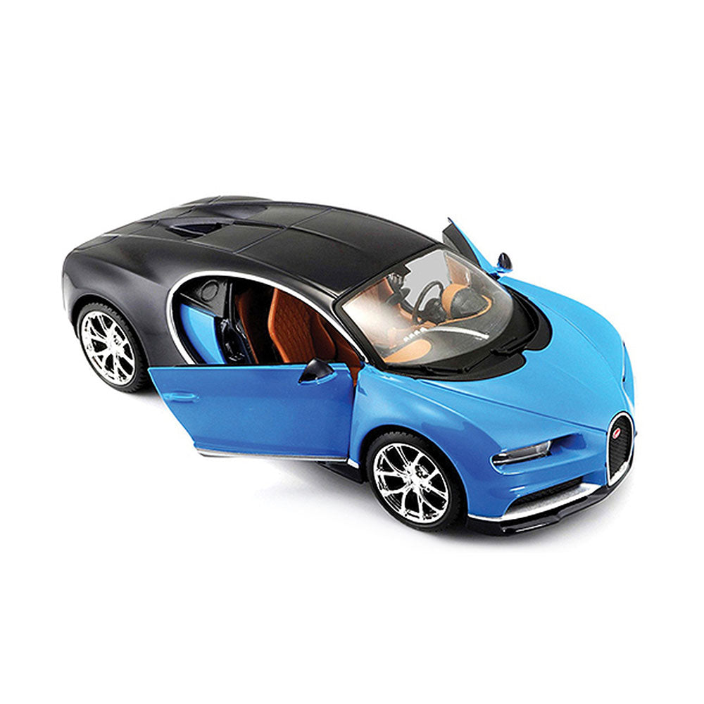 Maisto Licensed 1:24 Scale 2017 Bugatti Chiron Coupe Blue Diecast Model Car