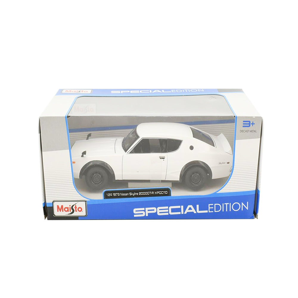 Maisto Licensed 1:24 Scale Nissan Skyline 2000 GT-R 1973 Diecast Model Car White