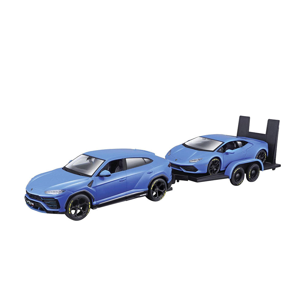 Maisto Licensed 1:24 Scale Design Elite Transport Lamborghini Urus & Huracan Model Car Blue