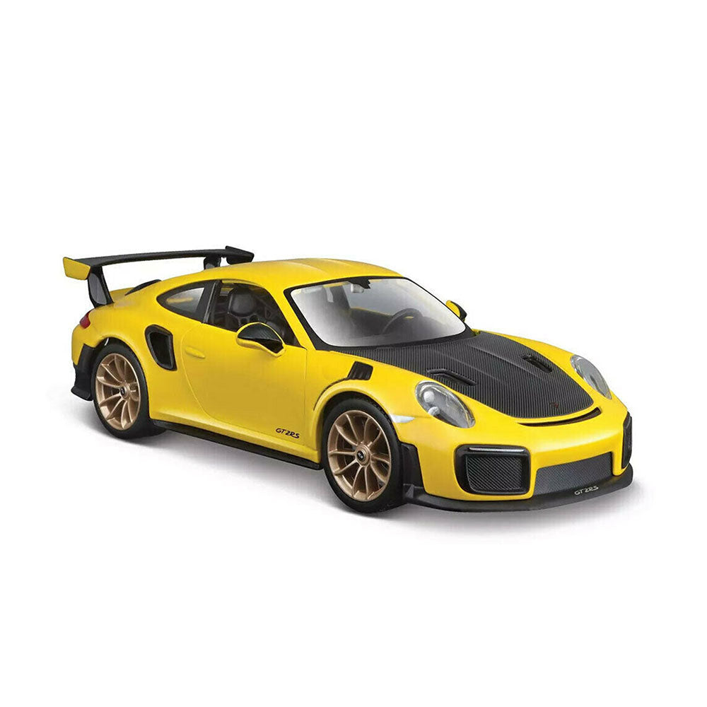 Maisto Licensed 1:24 Scale Assembly Line Kits 2019 Porsche 911 GT2 RS Yellow