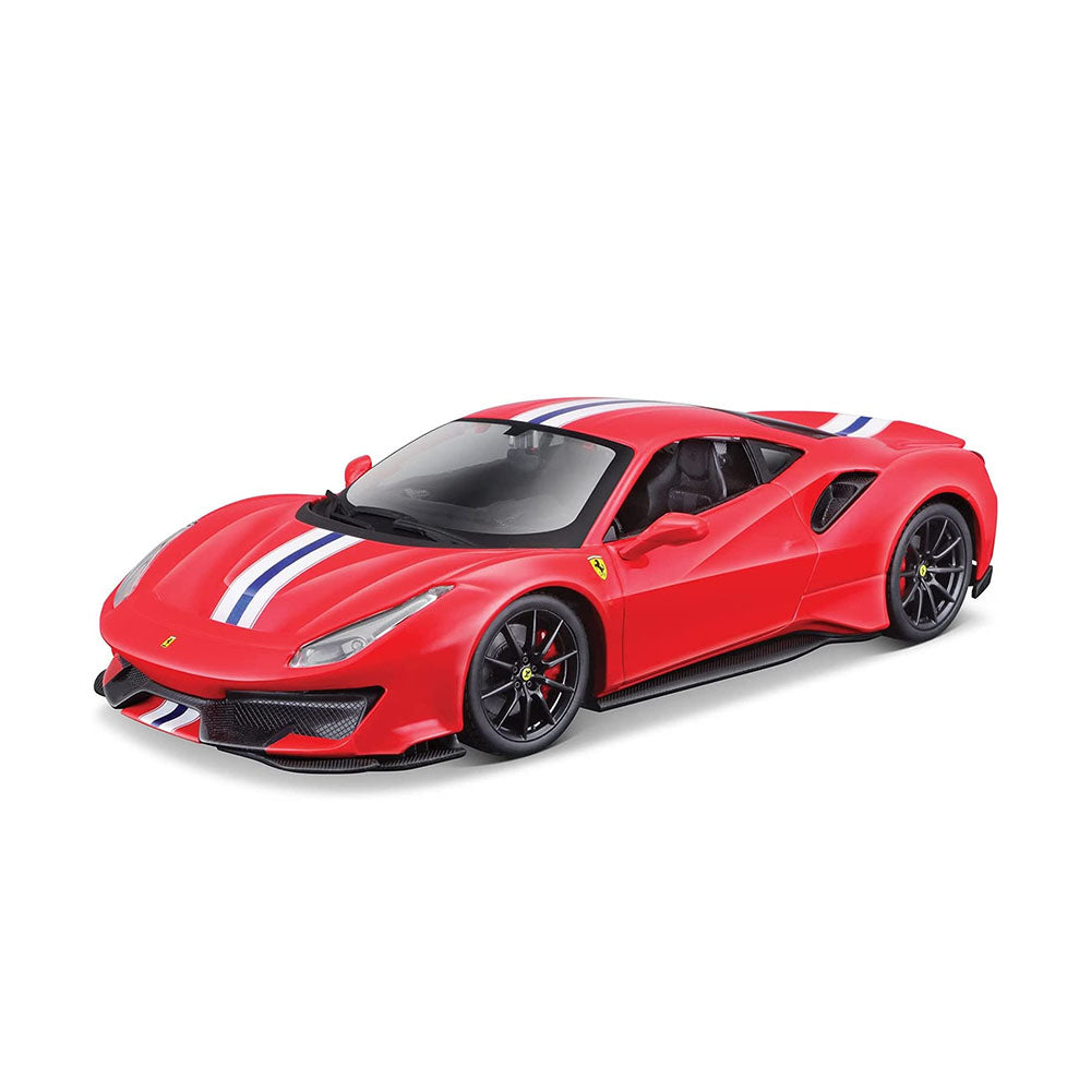 Maisto Licensed 1:24 Scale Assembly Line Ferrari 488 Pista 2018 Diecast Model Car Red