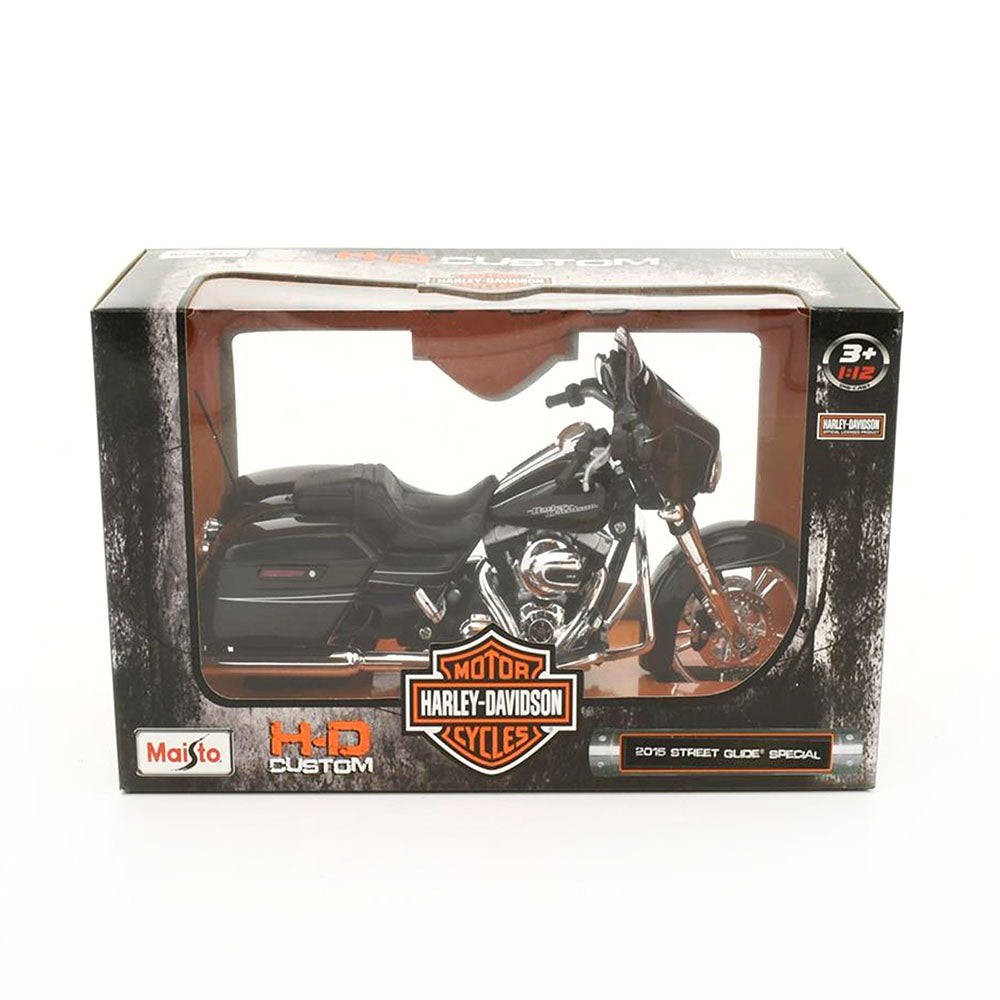 Maisto Licensed 1:12 Scale Harley Davidson Motorcycles Street Glide Special 2015 Diecast Model Toy
