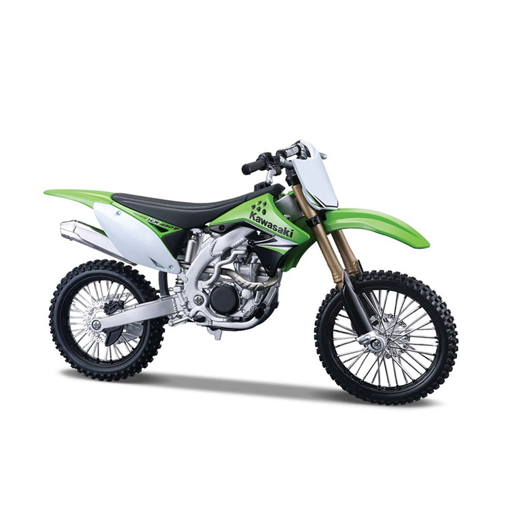 Maisto Licensed 1:12 Scale Motorcycle Assembly Line Diecast Metal Kawasaki KX 450F Model