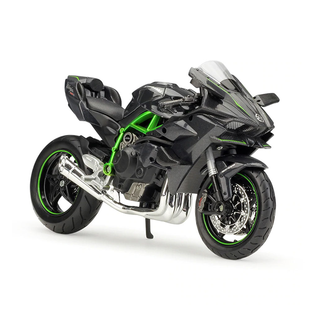 Maisto Licensed 1:18 Scale Kawasaki Ninja HR2 2 Wheelers Motorbike Replica Model Toy Collection