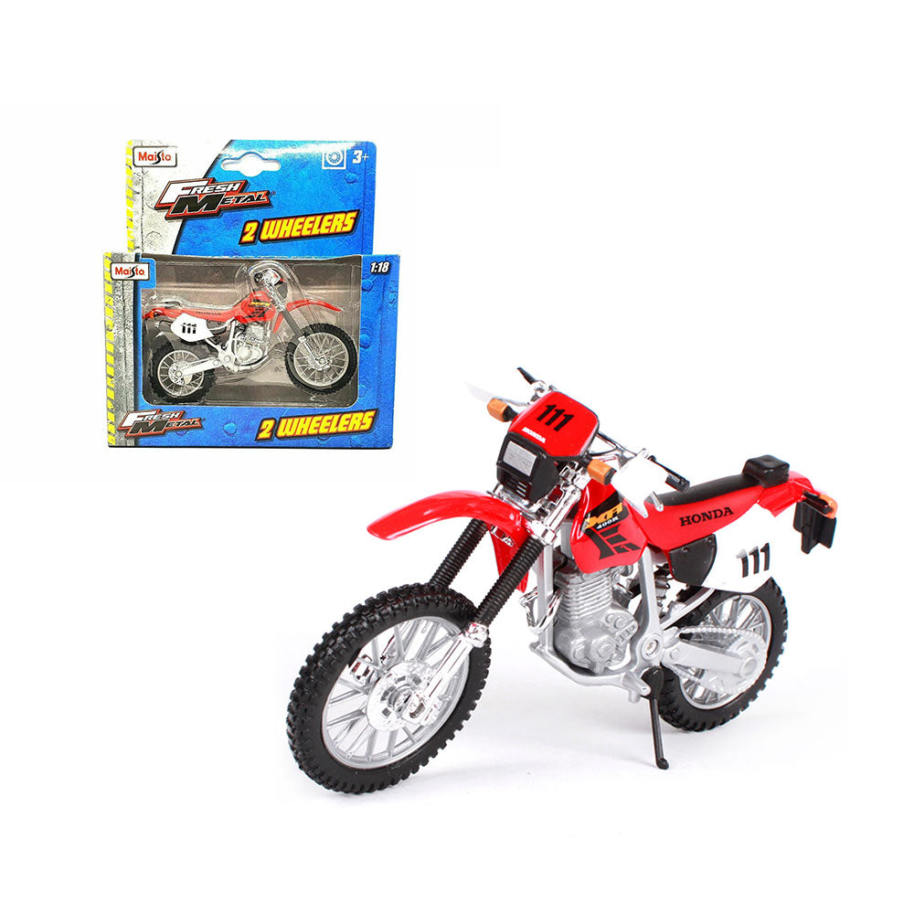 Maisto Licensed 1:18 Scale Honda XR400R Red Motorcycle Replicas For Fans Toys Collections