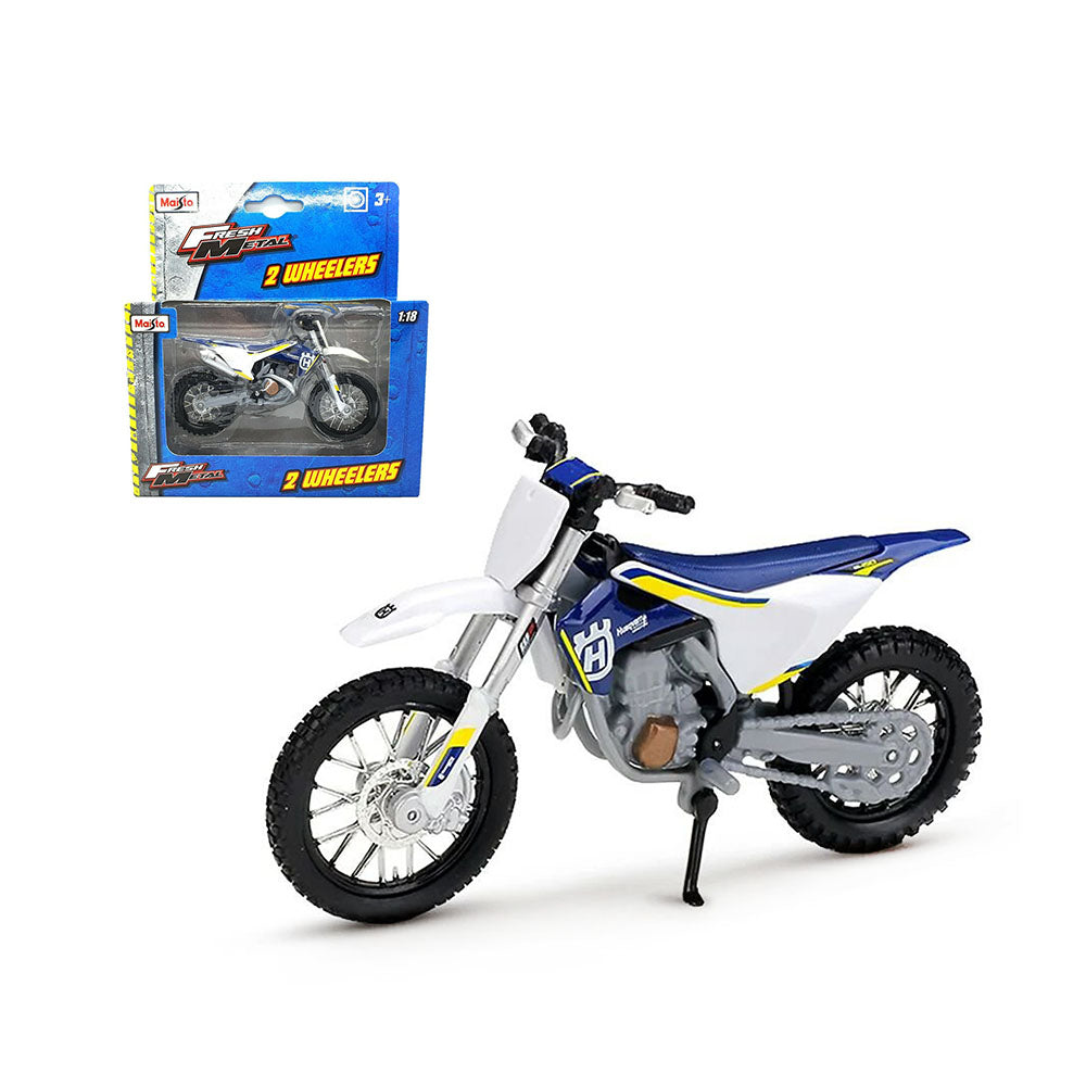 Maisto Licensed 1:18 Scale Husqvarna FC450 Model Motocross Toy Gift For Motorbike Fans