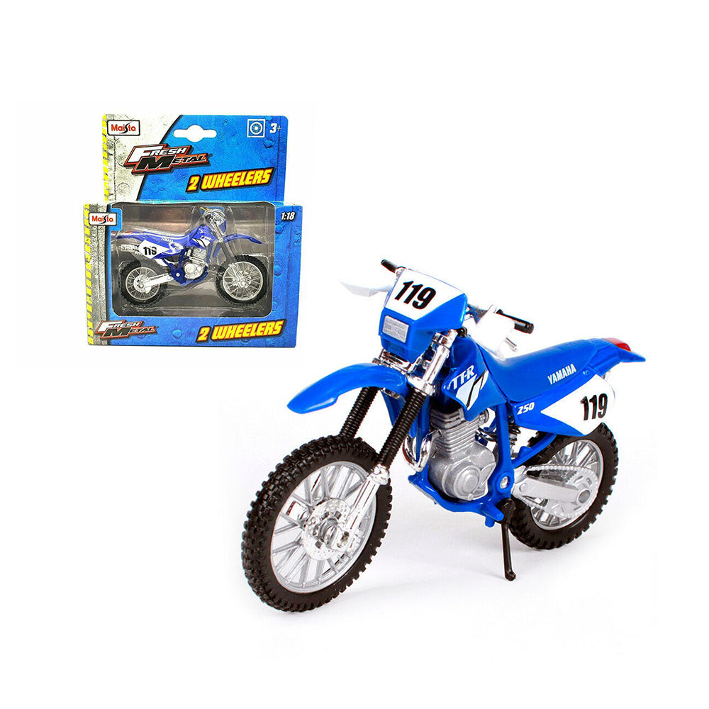 Maisto Licensed 1:18 Scale Yamaha TT-R250 Motocycle Motocross Model Toy