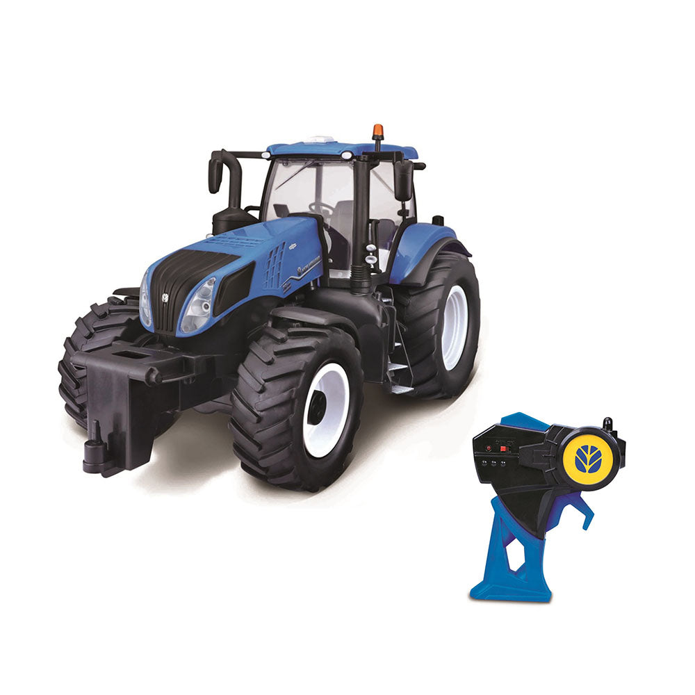 Maisto Licensed 1:16 Scale Remote Control New Holland Farm Tractor 2.4GHz Model Car Blue