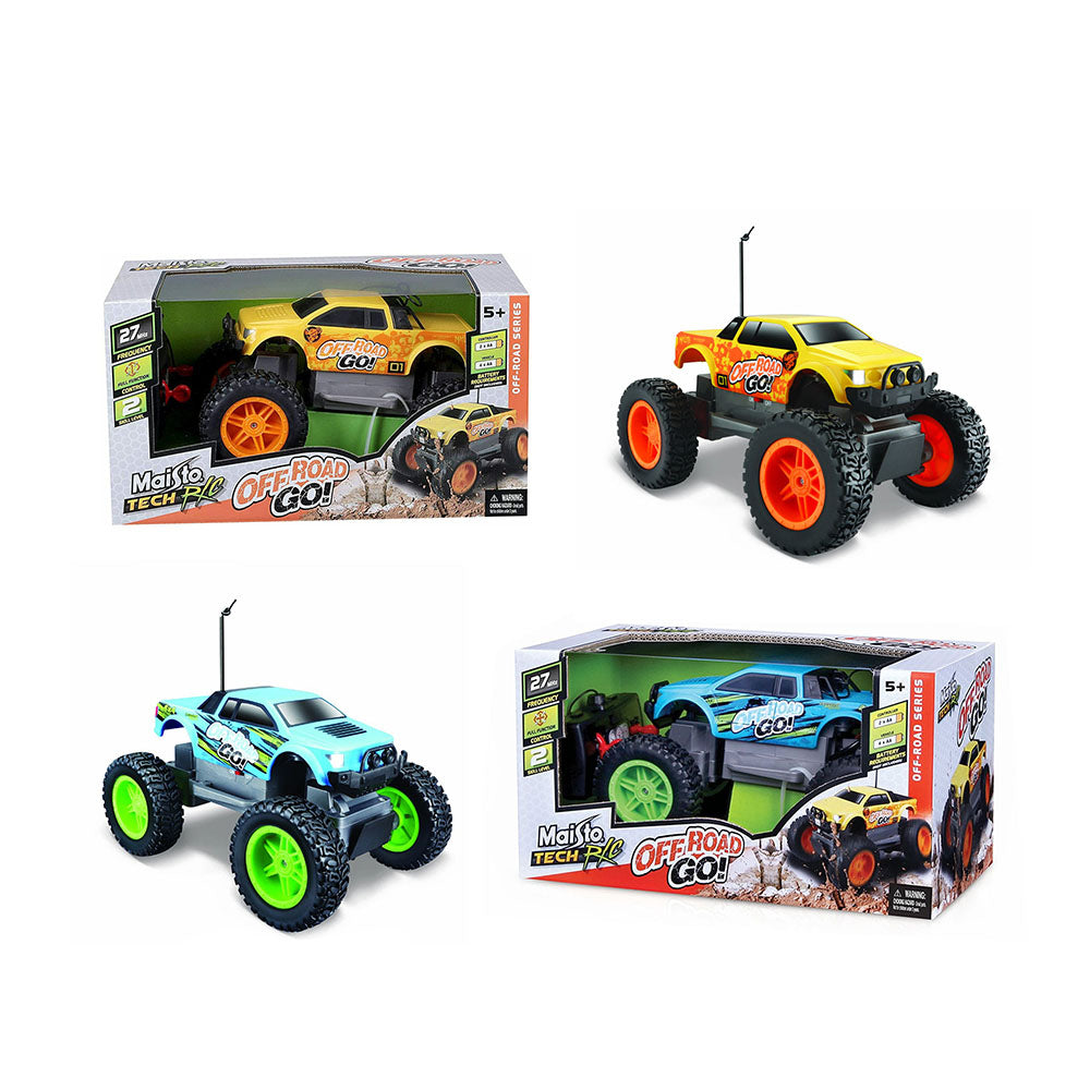Maisto Remote Control Car Off Road GO 27Mhz Kids Toy Yellow Or Blue Available