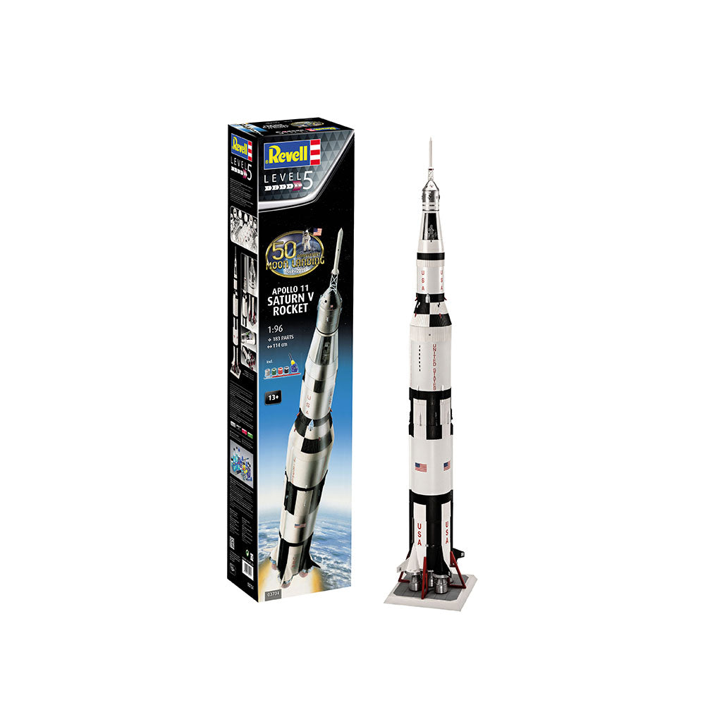Revell 1:96 Apollo 11 Saturn V Rocket 50 Anni Moon Landing Model Set