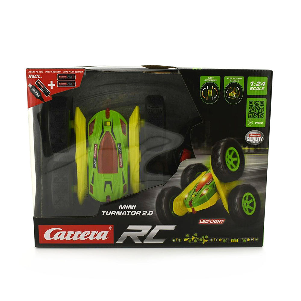 Carrera Licensed 1:24 Scale Mini Turnator 2.0 Toy Included Rechargable Li-Ion Battery & USB