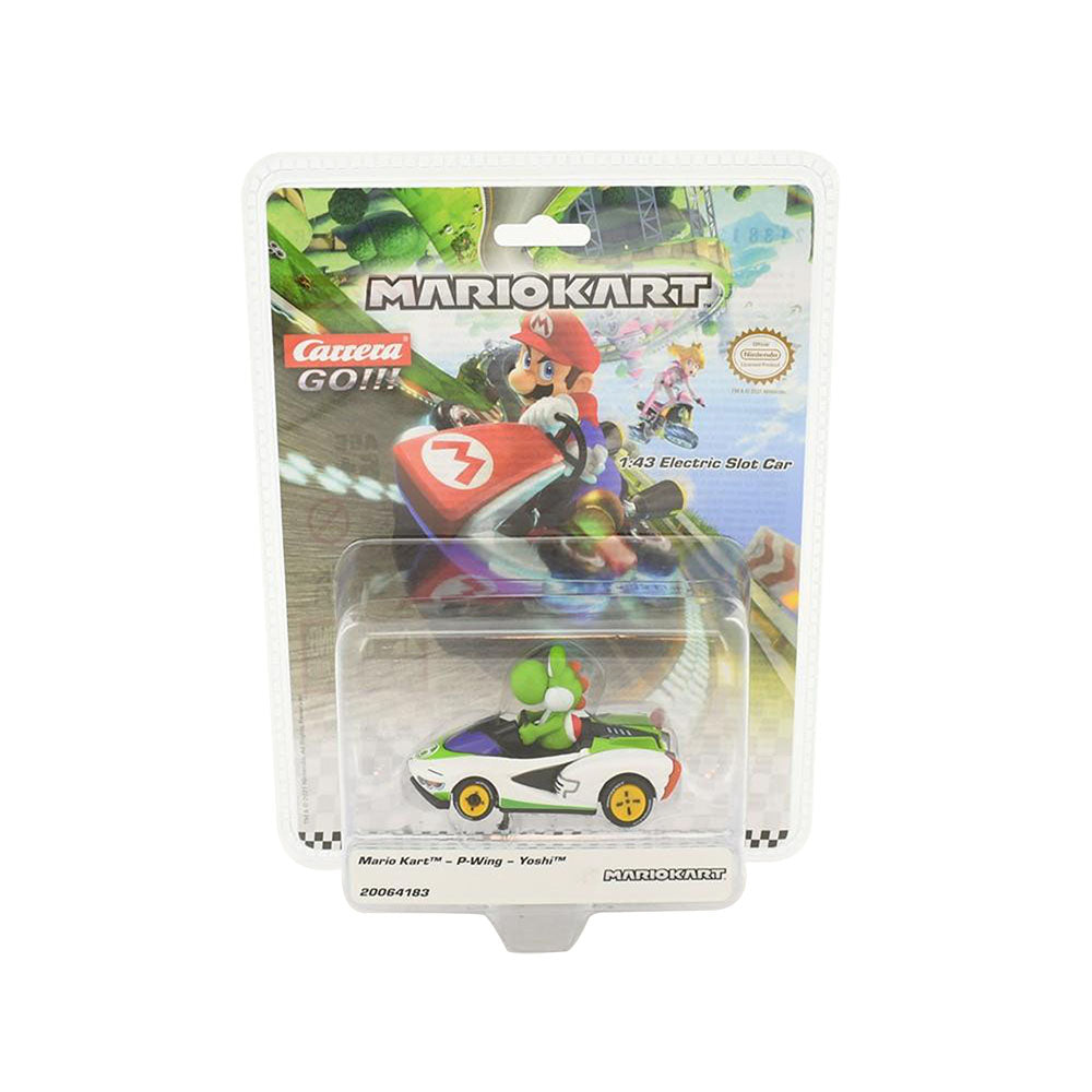 Carrera Licensed 1:43 Scale Nintendo Mario Kart P Wing Yoshi Model Toy