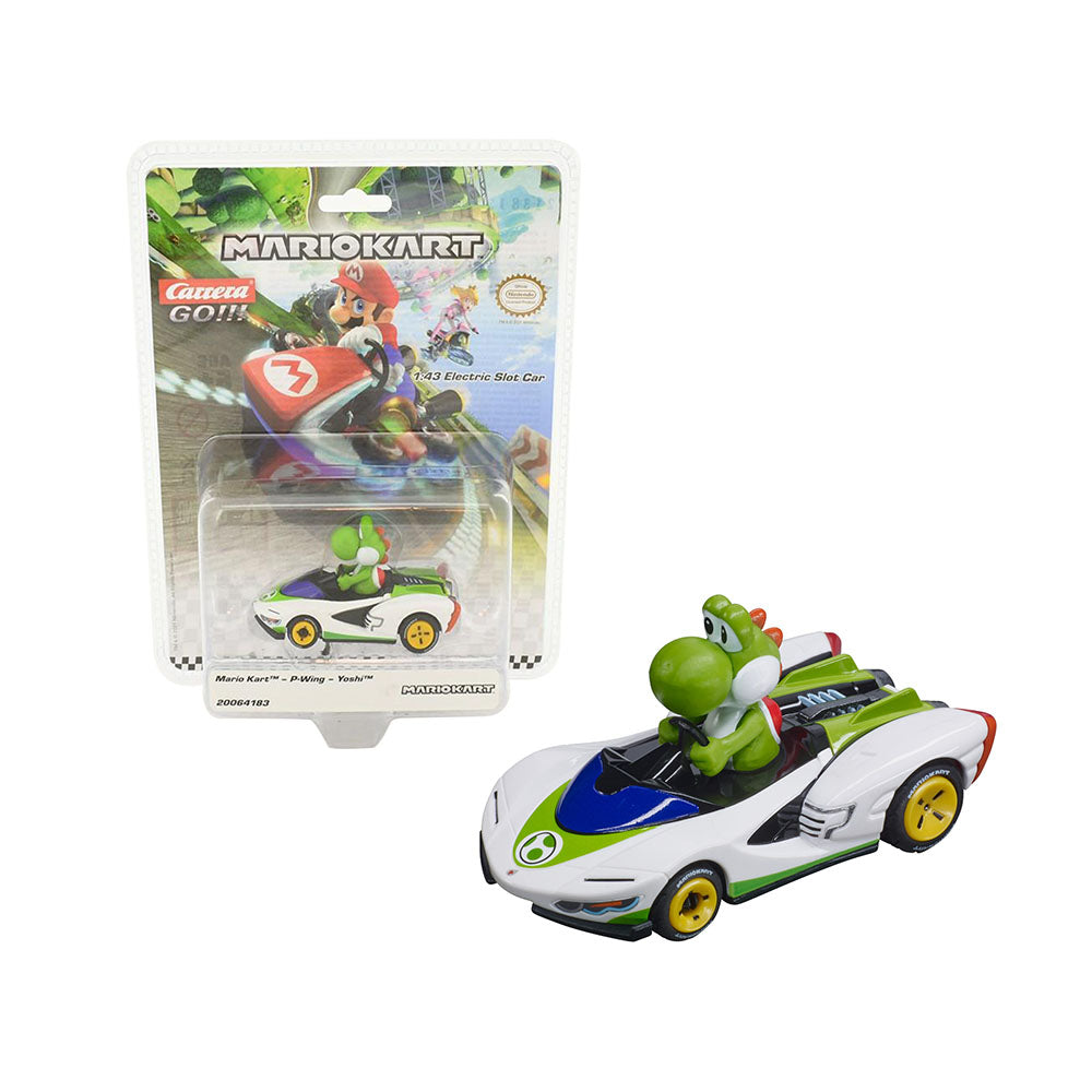 Carrera Licensed 1:43 Scale Nintendo Mario Kart P Wing Yoshi Model Toy