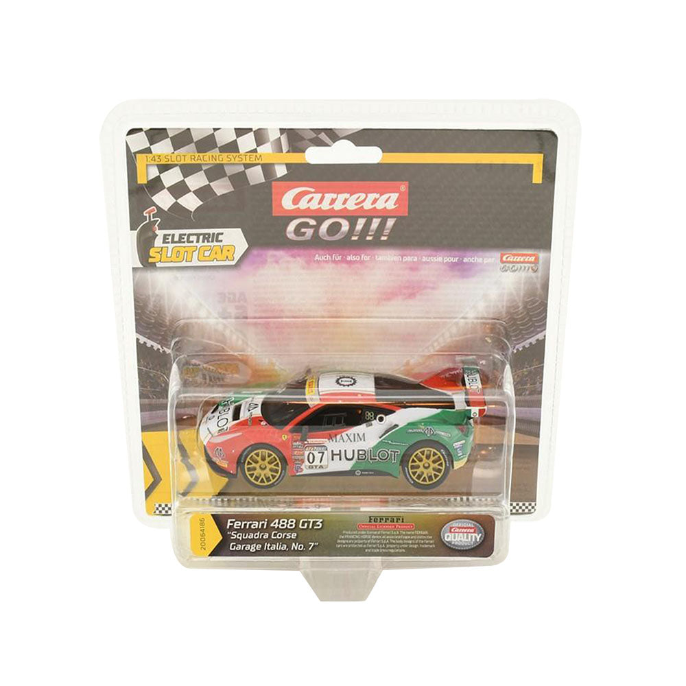 Carrera Licensed 1:43 Scale Ferrari 488 GT3 Squadra Corse Garage Italia No.7 Model Car