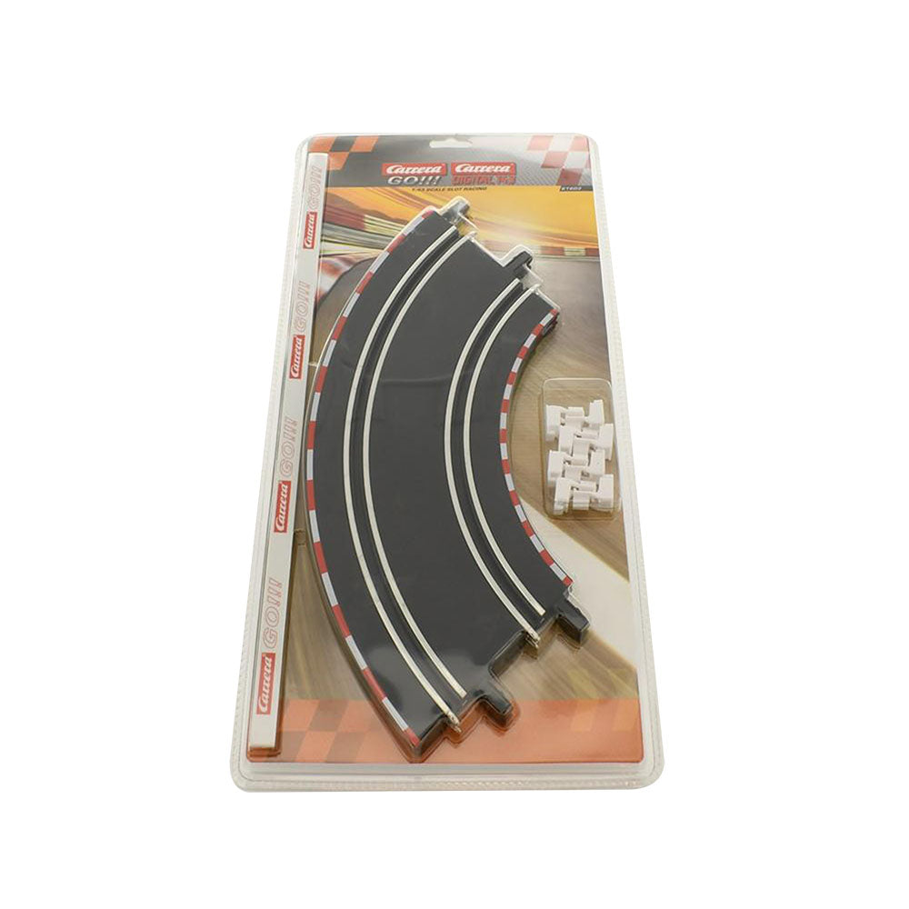 Carrera Licensed 2 Pieces Of Curve Track 1/90 Degree Expansion Accessory