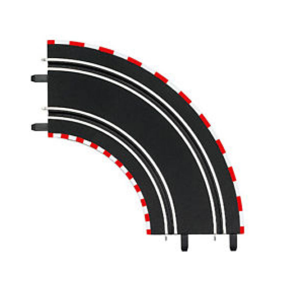 Carrera Licensed 2 Pieces Of Curve Track 1/90 Degree Expansion Accessory