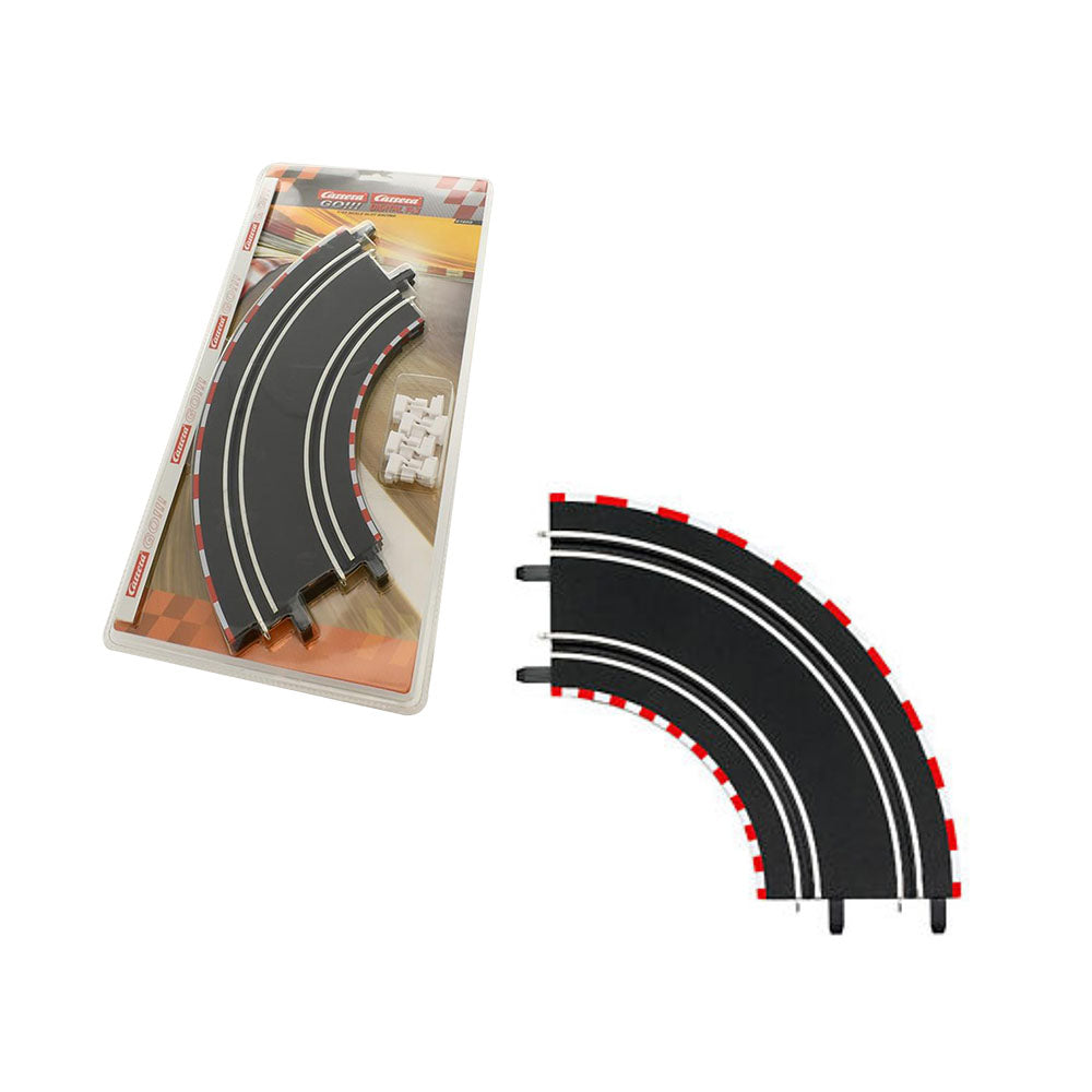Carrera Licensed 2 Pieces Of Curve Track 1/90 Degree Expansion Accessory