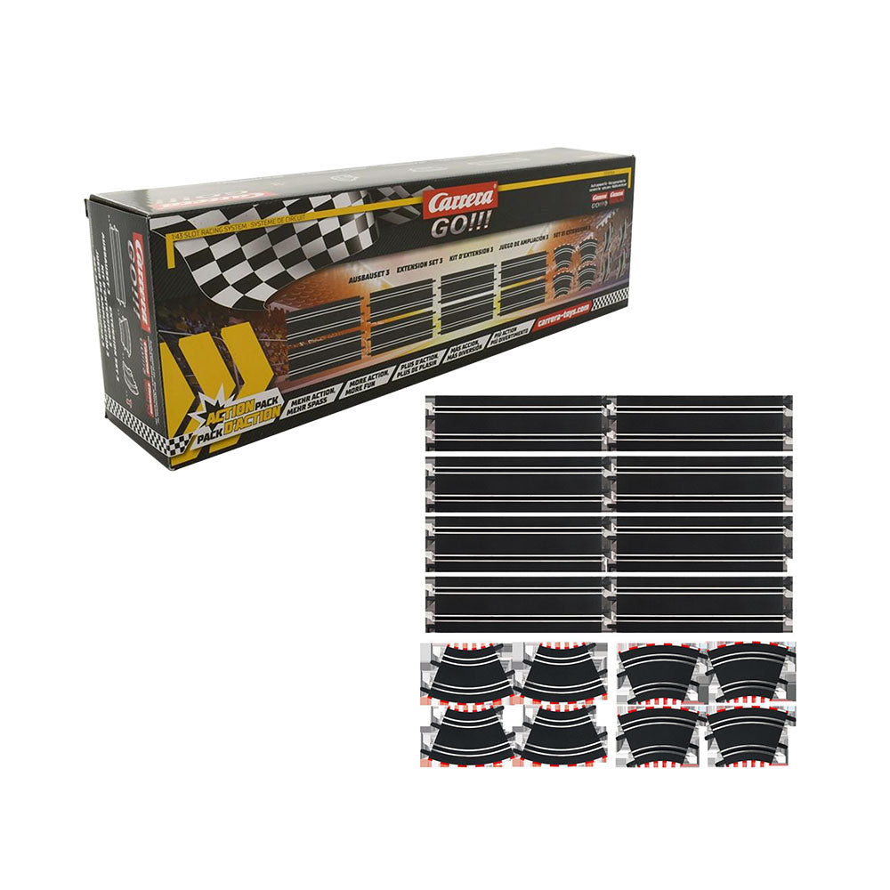 Carrera Licensed 1:43 Scale Extention Set #3 With 16 Track Pieces Model Toy
