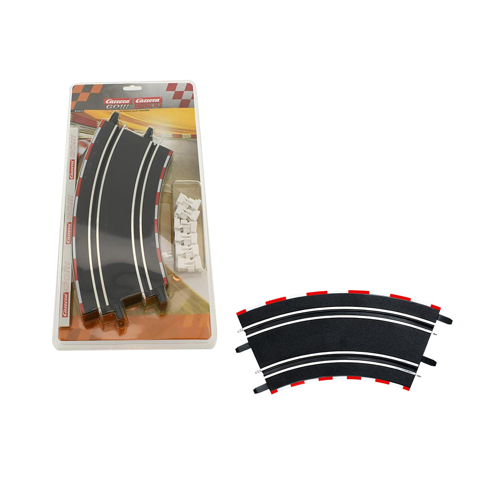 Carrera Licensed 4 Pieces Of Curve Track 2/45 Dgrees Racing Track Expansion Accessory