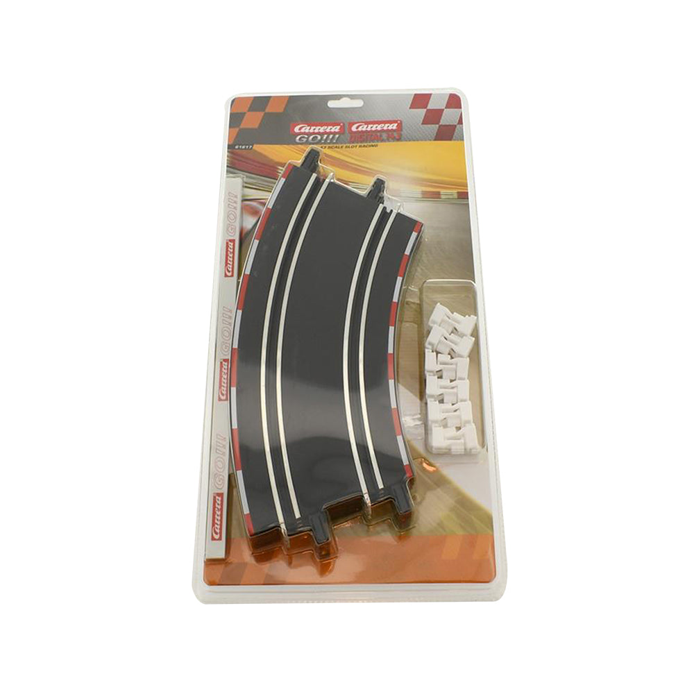 Carrera Licensed 4 Pieces Of Curve Track 2/45 Dgrees Racing Track Expansion Accessory