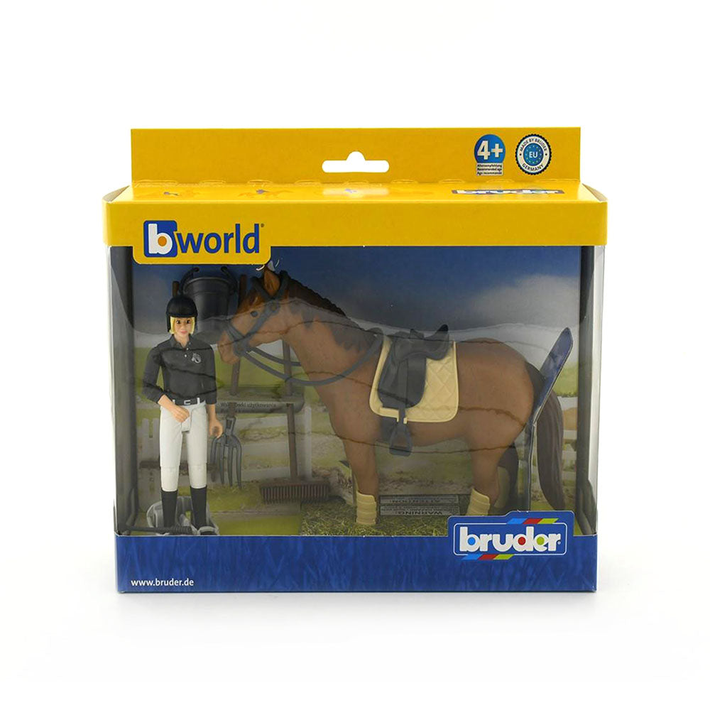 Bruder Licensed 1:16 Scale Bworld Riding Set with Figure & Accessories