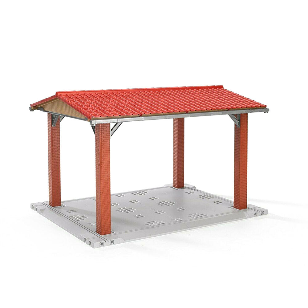 Bruder Licensed 1:16 Scale Bworld Vehicle Shelter Easily Dismantled For Convenience