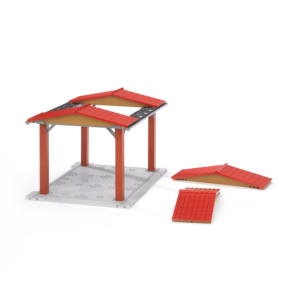 Bruder Licensed 1:16 Scale Bworld Vehicle Shelter Easily Dismantled For Convenience