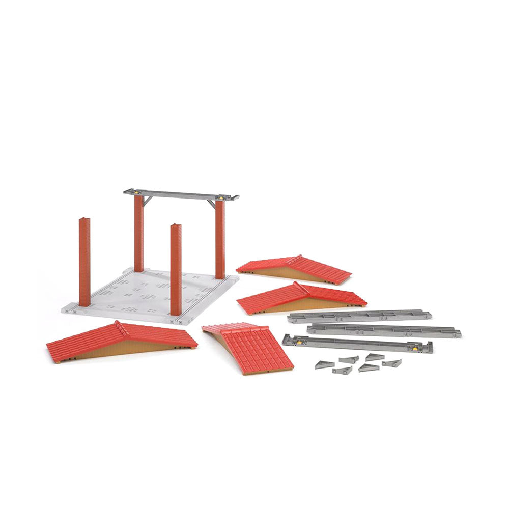 Bruder Licensed 1:16 Scale Bworld Vehicle Shelter Easily Dismantled For Convenience