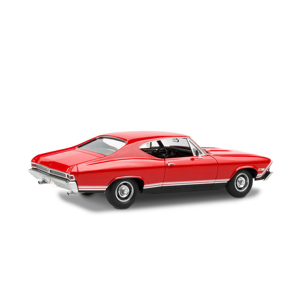 Revell Licensed 1:25 Scale 1968 Chevrolet Chevelle SS 396 Red Model Car Include 126 Parts