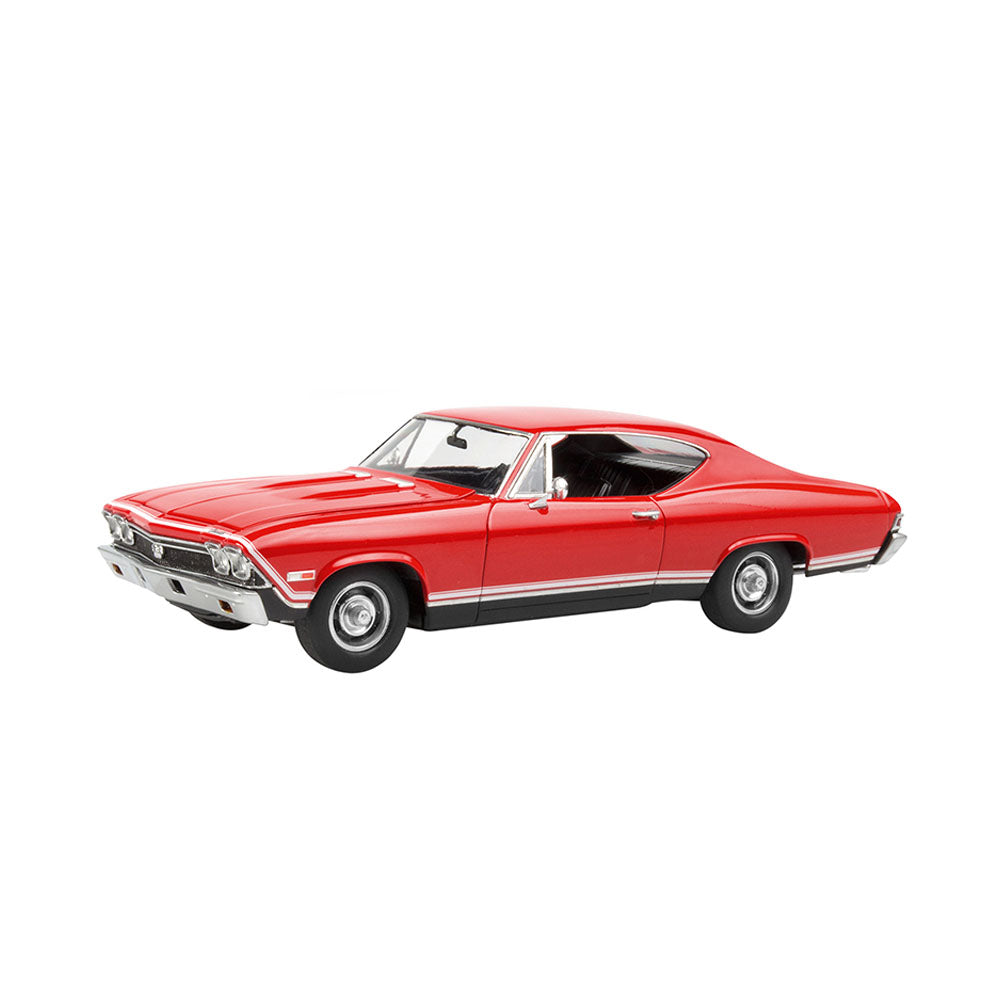 Revell Licensed 1:25 Scale 1968 Chevrolet Chevelle SS 396 Red Model Car Include 126 Parts