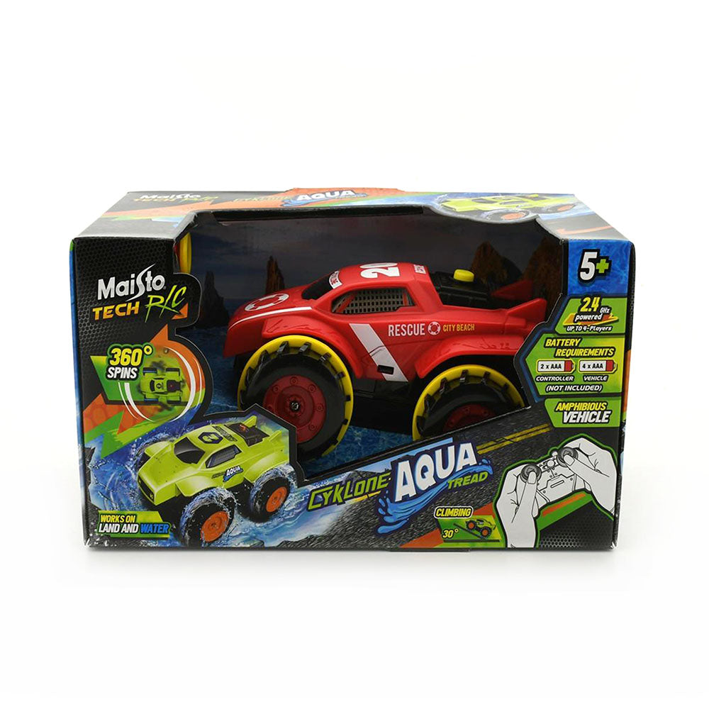 Maisto Tech Licensed 2.4Ghz Cyklone Aqua Tread Amphibious Remote controlled Vehicle Red