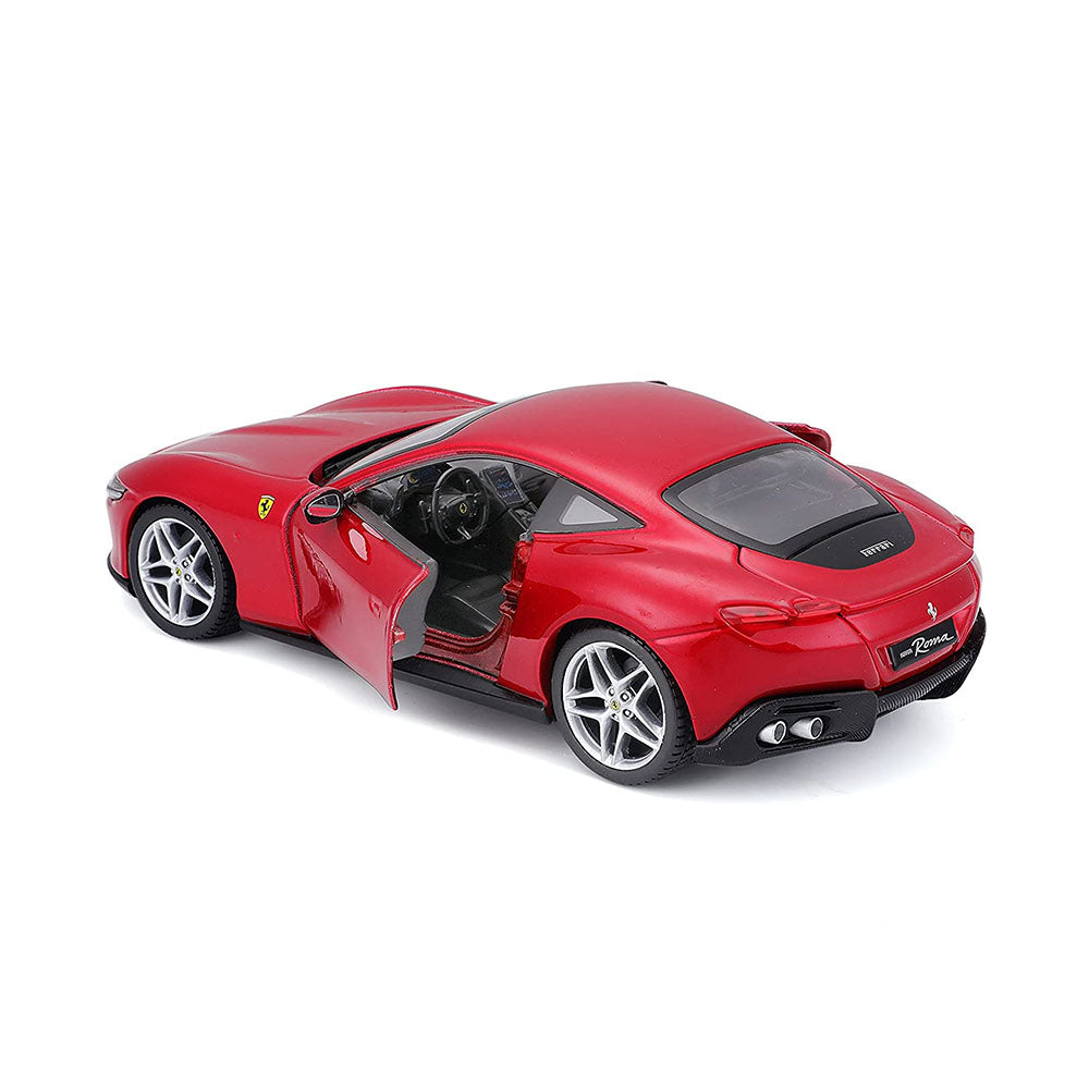 Bburago Licensed 1:24 Scale Ferrari R & P Roma Red Sporty Coupe Diecast Car Model Toy