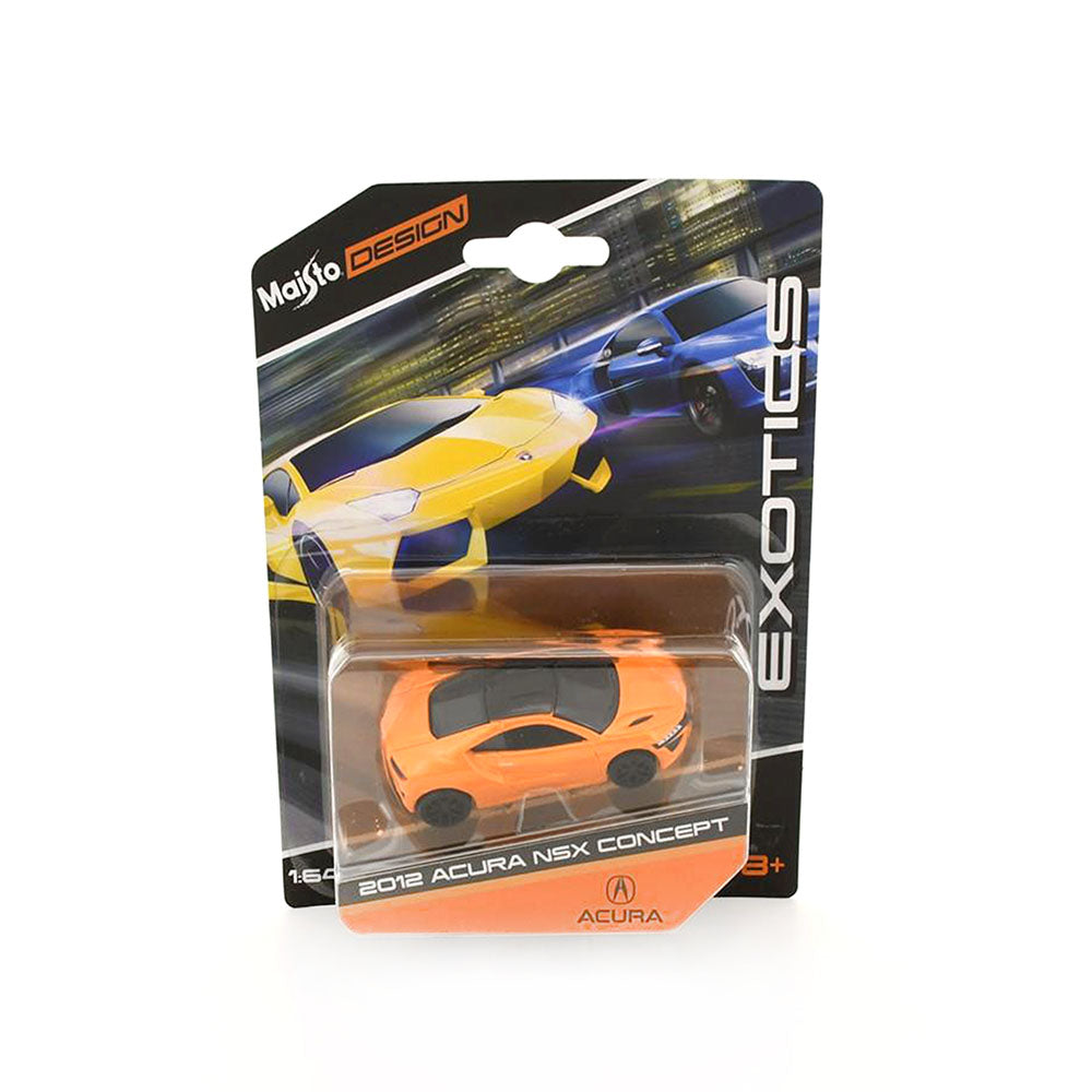 Maisto Licensed 1:64 Scale Design Acura Nsx Concept 2012 Diecast Model Car Orange