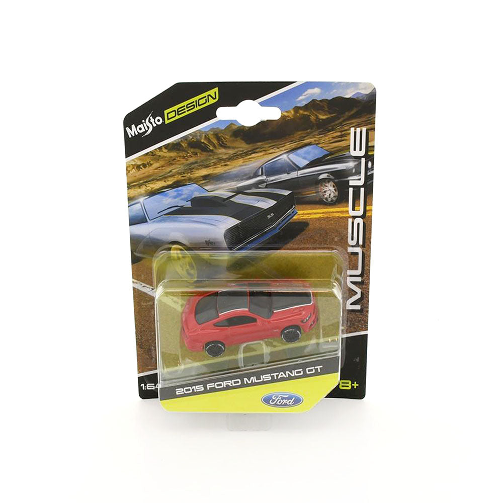 Maisto Licensed 1:64 Scale Design Ford Mustang Gt 2015 Diecast Model Car Red