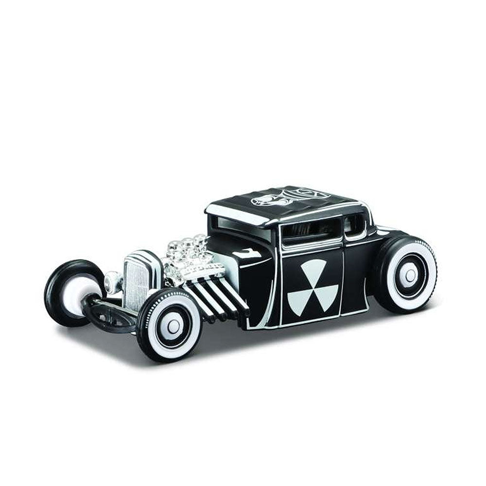 Maisto Licensed 1:64 Scale Design Ford Model A 1929 Diecast Model Car Black White