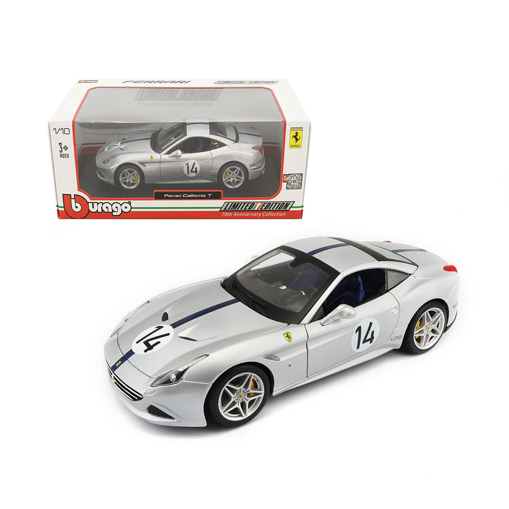 Bburago Licensed 1:18 Scale Ferrari California T #14 'The Hot Rod' Limited Edition Model Car